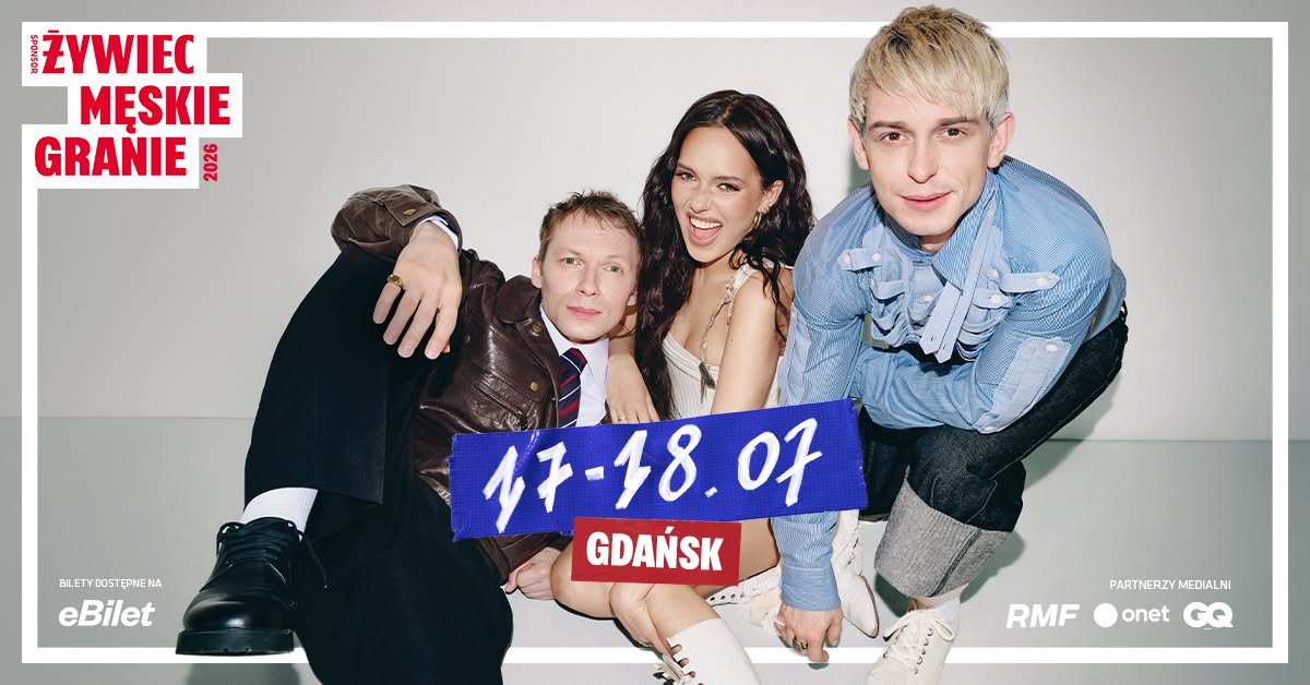 Męskie Granie Gdańsk 2026 materiały promocyjne wydarzenia